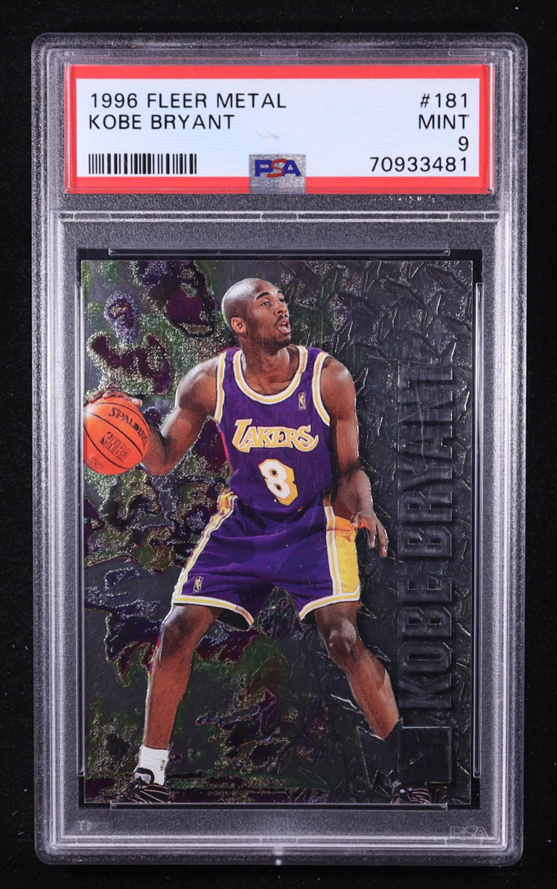 Kobe Bryant 1996-97 Metal #181 RC (PSA 9) at PristineAuction.com Kobe Bryant 1996-97 Metal #181 RC (PSA 9) at PristineAuction.com