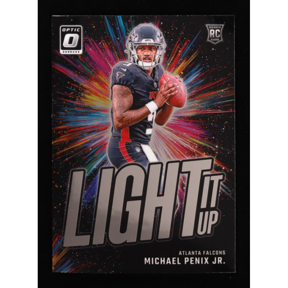 Michael Penix Jr. 2024 Donruss Optic Light it Up #3 RC at PristineAuction.com
