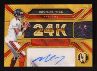 Michael Vick 2024 Panini Gold Standard 24K Autographs #13 #76/99 at PristineAuction.com