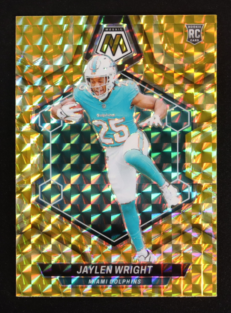 Jaylen Wright 2024 Panini Mosaic Mosaic Reactive Yellow #383 RC