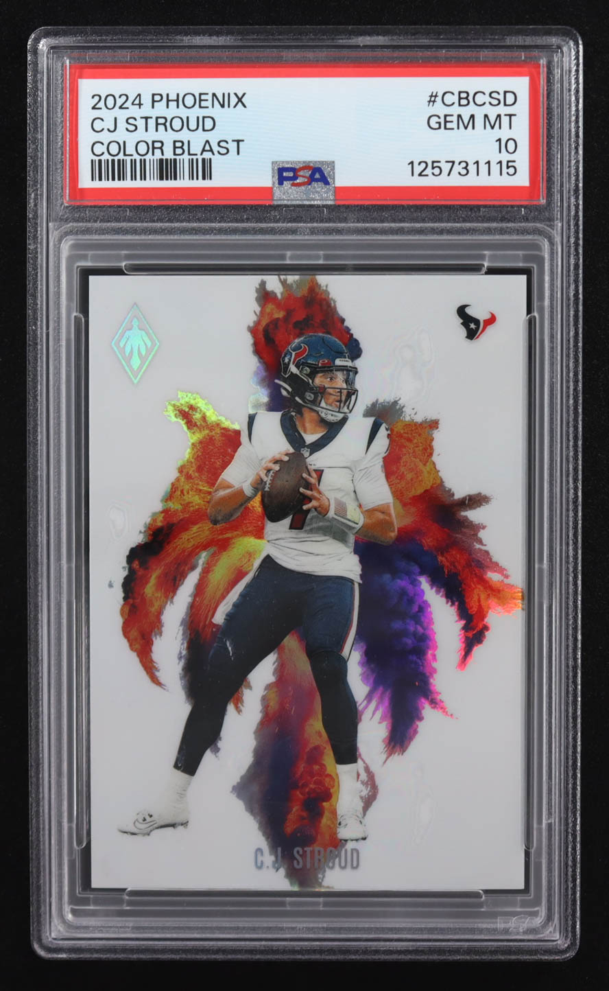 CJ Stroud 2024 Panini Phoenix Color Blast #22 (PSA 10) at PristineAuction.com CJ Stroud 2024 Panini Phoenix Color Blast #22 (PSA 10) at PristineAuction.com