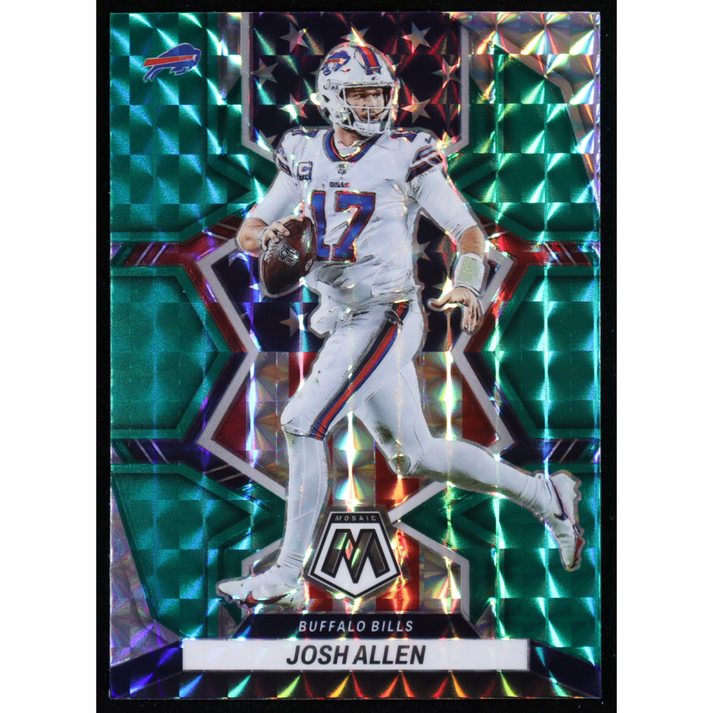Josh Allen 2022 Panini Mosaic Mosaic Green NP #253 at PristineAuction.com