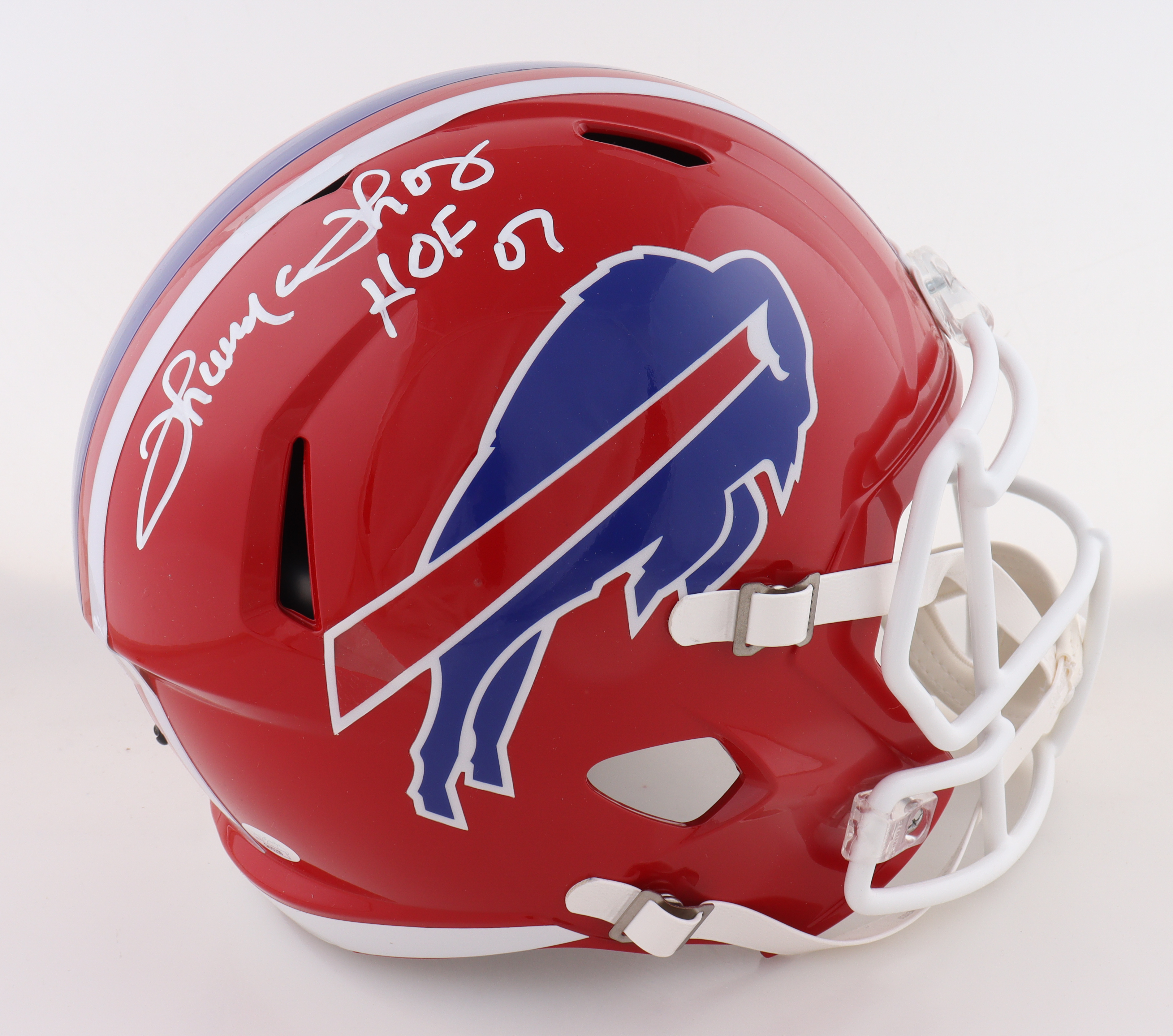 Thurman Thomas Signed Bills Full-Size Speed Helmet (JSA) at PristineAuction.com Thurman Thomas Signed Bills Full-Size Speed Helmet (JSA) at PristineAuction.com