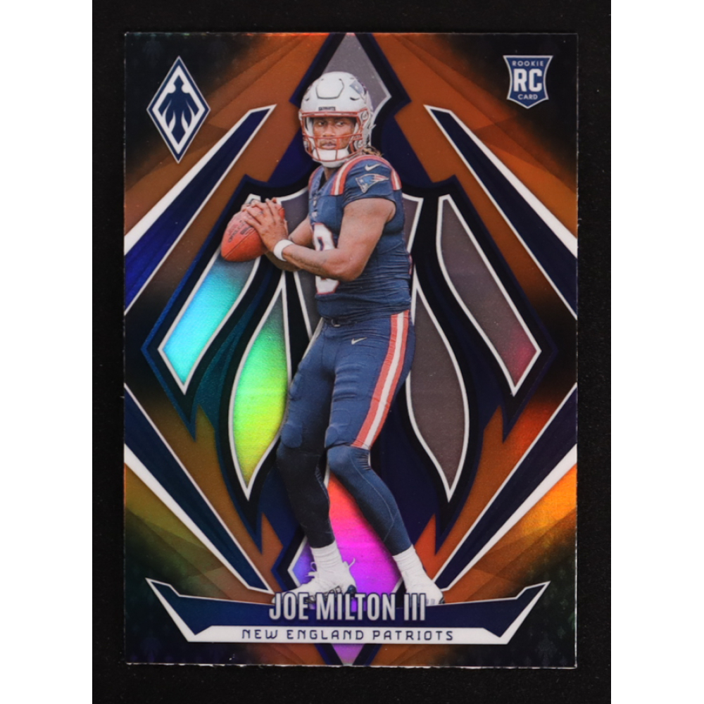 Joe Milton III 2024 Panini Phoenix Orange Fade #205 RC at PristineAuction.com