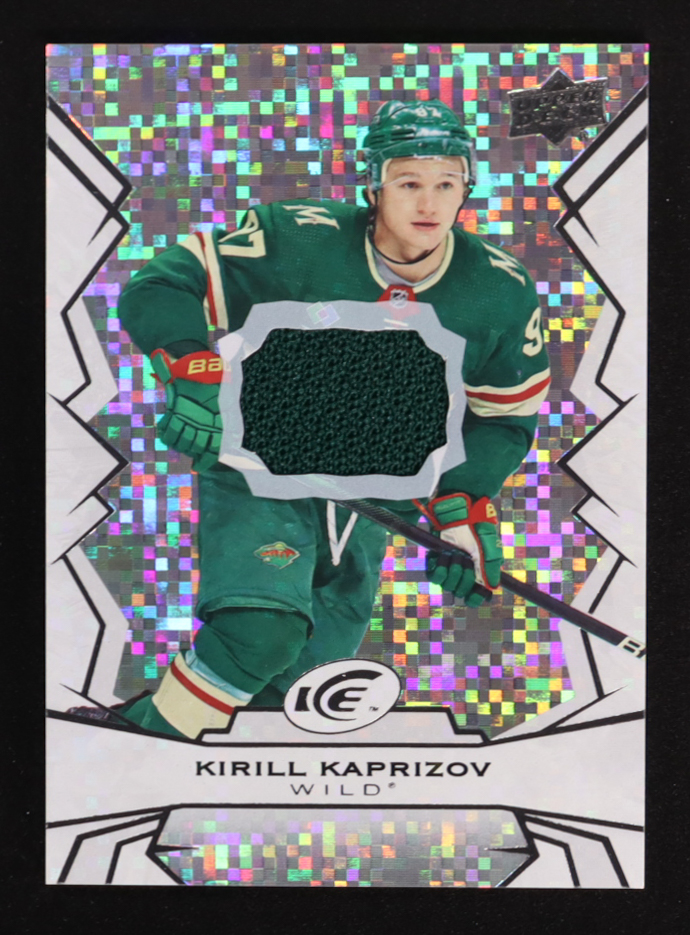 Kirill Kaprizov 2022-23 Upper Deck Ice Jerseys Game-Worn #3 at PristineAuction.com Kirill Kaprizov 2022-23 Upper Deck Ice Jerseys Game-Worn #3 at PristineAuction.com