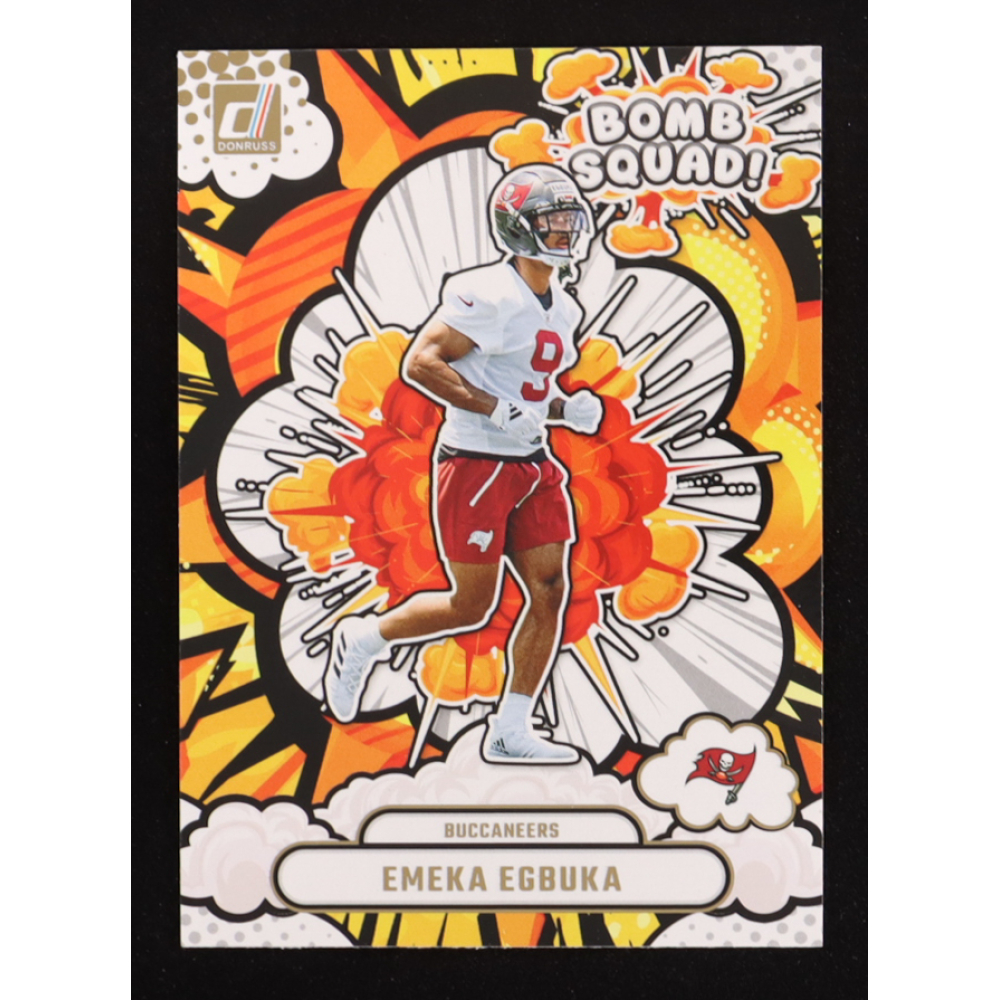 Emeka Egbuka 2025 Donruss Bomb Squad #26 RC at PristineAuction.com