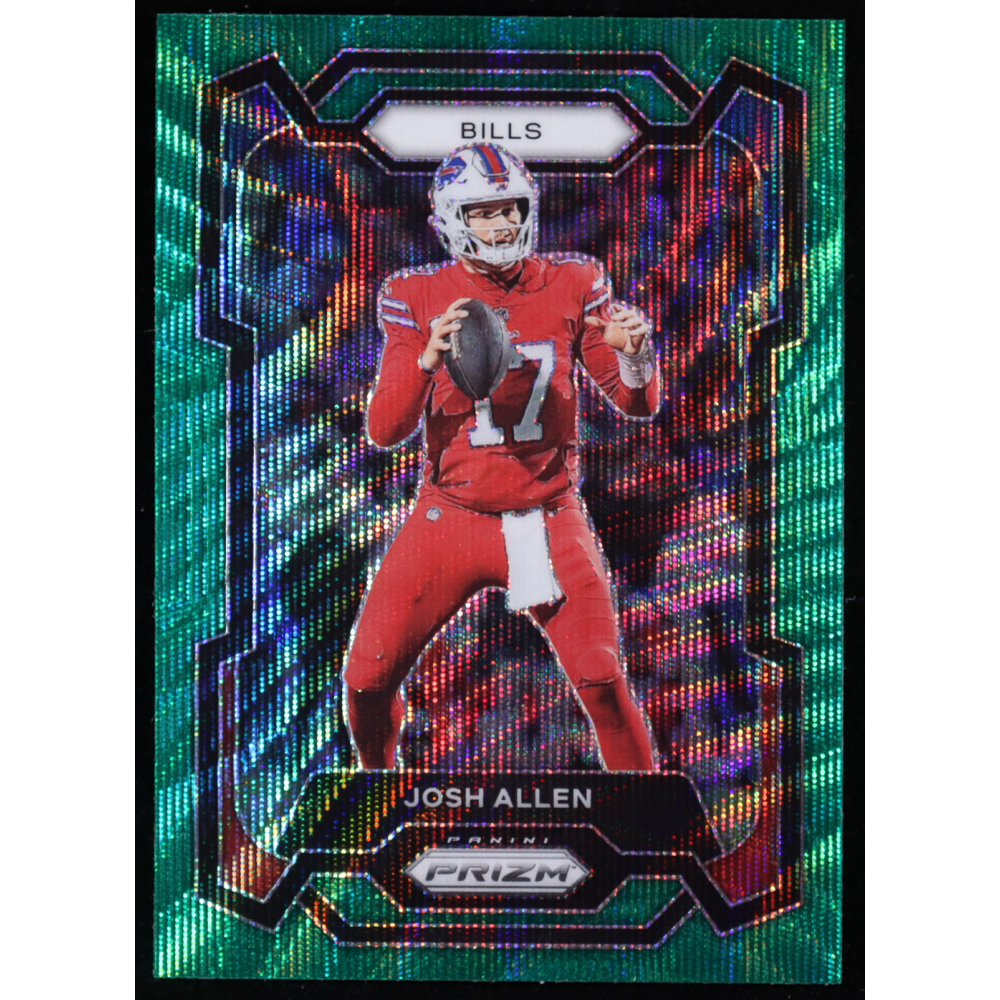 Josh Allen 2023 Panini Prizm Prizms Green Wave #32 at PristineAuction.com