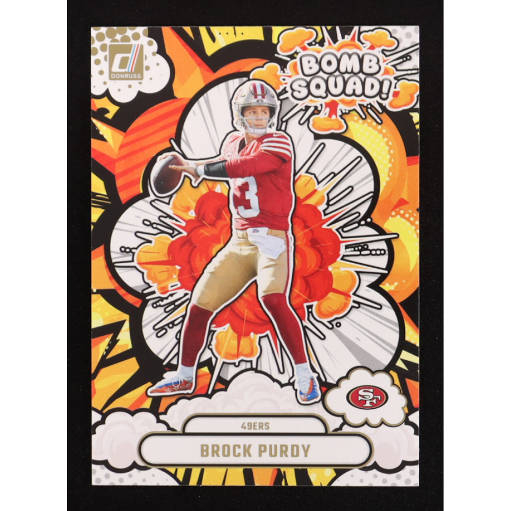 Brock Purdy 2025 Donruss Bomb Squad #22 at PristineAuction.com