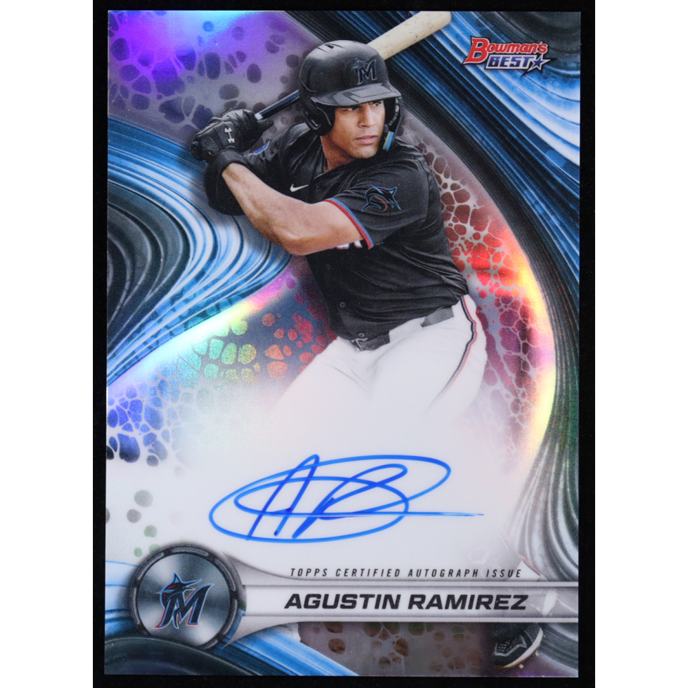 Agustin Ramirez 2024 Bowman's Best Best of '24 Autographs Refractors #B24ARZ at PristineAuction.com