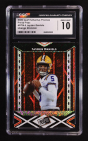 Jayden Daniels 2024 Leaf Collective Promo Press Pass Shimmer Orange #PPB3 RC #244/299 (CGC 10) at PristineAuction.com