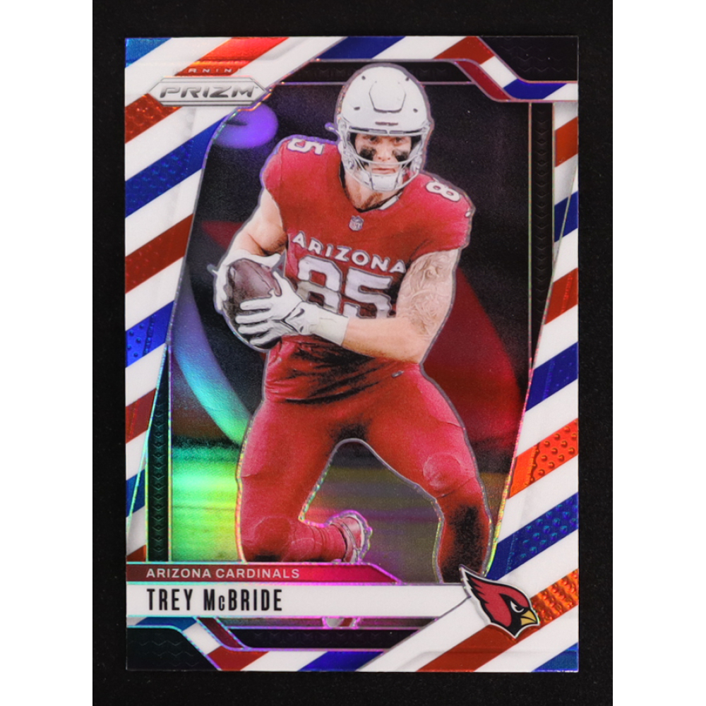 Trey McBride 2024 Panini Prizm Prizms Red White and Blue #4 at PristineAuction.com