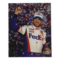 Denny Hamlin Signed NASCAR 8x10 Photo (Beckett) at PristineAuction.com