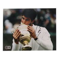 Carlos Alcaraz Signed 8x10 Photo (Beckett) at PristineAuction.com