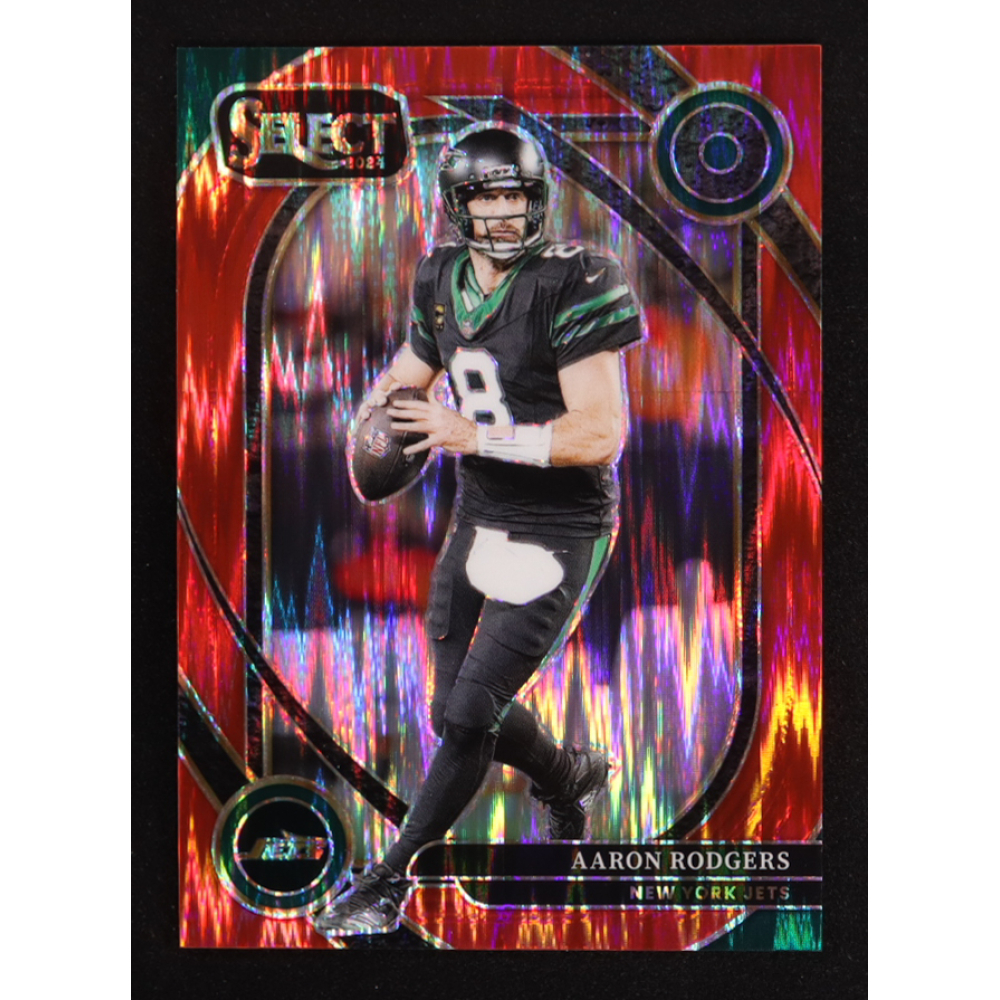 Aaron Rodgers 2024 Select Prizm Red Shock #231 #225/249 at PristineAuction.com