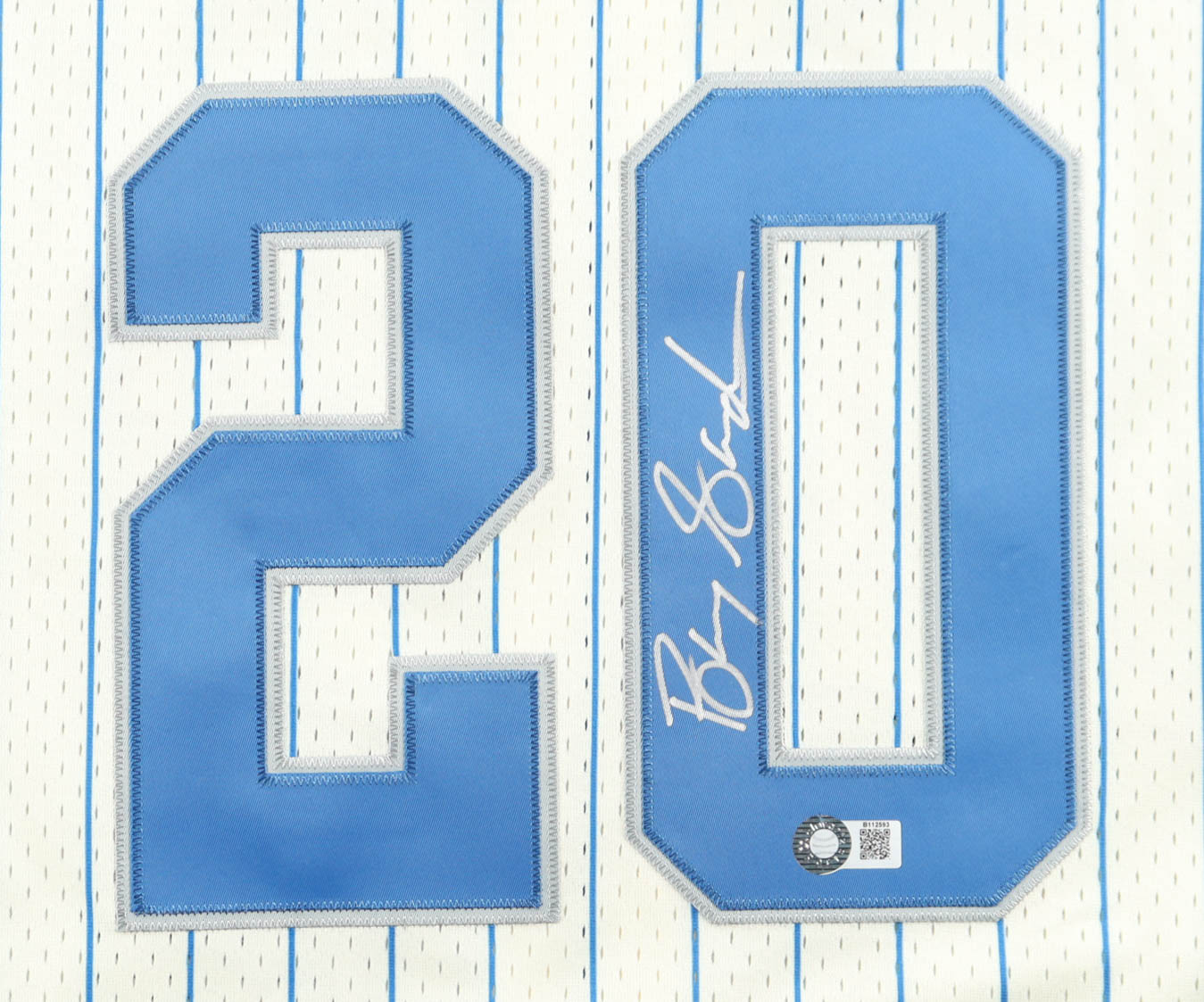 Barry Sanders Signed Lions Mitchell & Ness Authentic Baseball Jersey (Schwartz) at PristineAuction.com Barry Sanders Signed Lions Mitchell & Ness Authentic Baseball Jersey (Schwartz) at PristineAuction.com