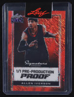 Allen Iverson 2024 Leaf Metal Signature Series Pre-Production Proof #1/1 at PristineAuction.com