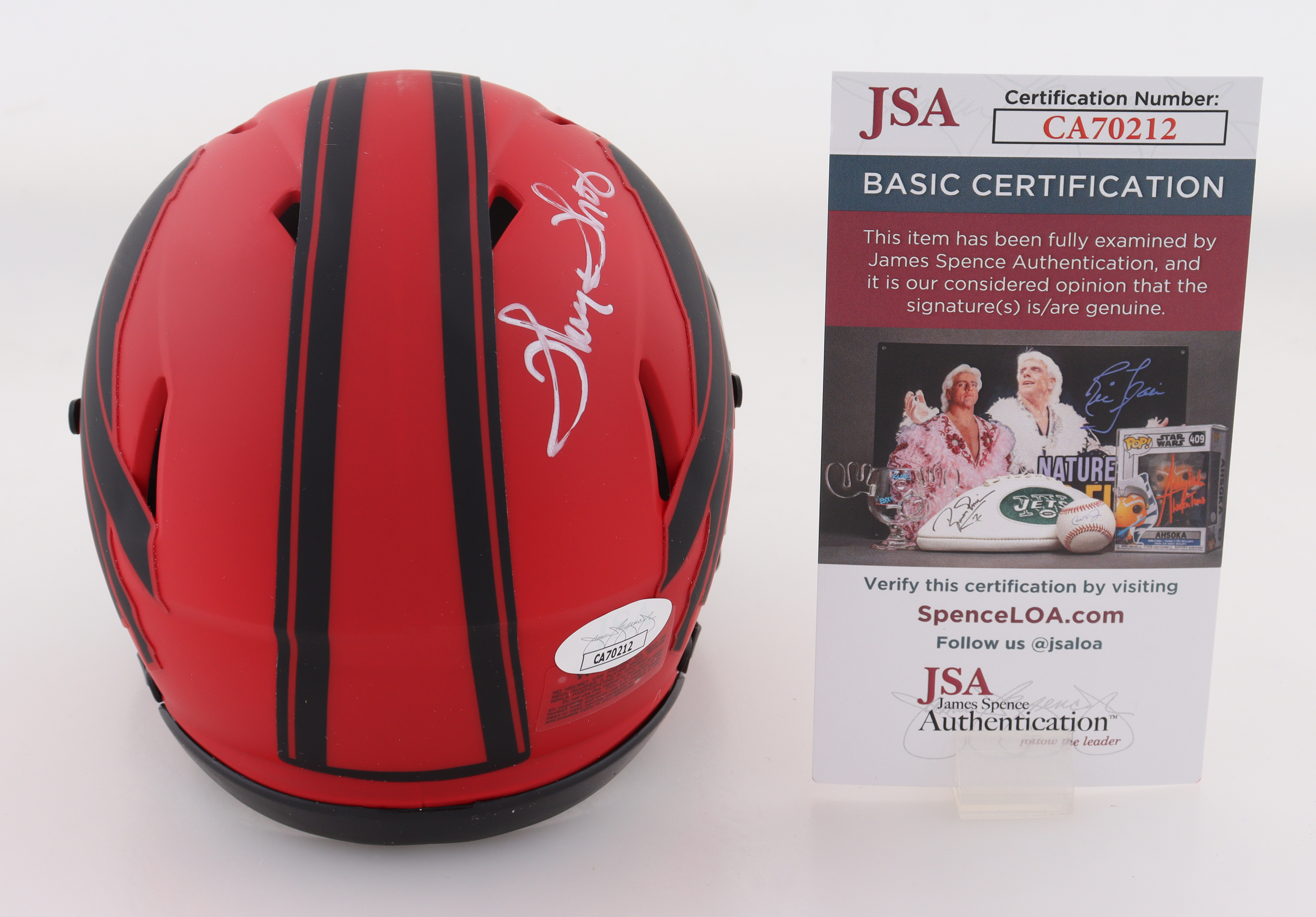 Thurman Thomas Signed Bills Rave Alternate Speed Mini Helmet (JSA) at PristineAuction.com Thurman Thomas Signed Bills Rave Alternate Speed Mini Helmet (JSA) at PristineAuction.com