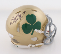 Rudy Ruettiger Signed Notre Dame Fighting Irish Mini Speed Helmet (JSA) at PristineAuction.com