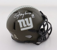 Lawrence Taylor Signed Giants Salute to Service Alternate Speed Mini Helmet (JSA) at PristineAuction.com