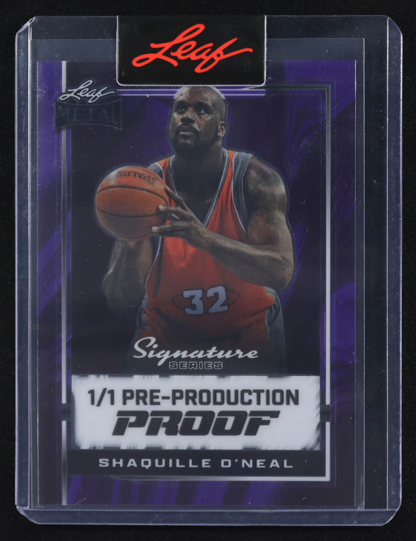 Shaquille O'Neal 2024 Leaf Metal Signature Series Pre-Production Proof #1/1 at PristineAuction.com Shaquille O'Neal 2024 Leaf Metal Signature Series Pre-Production Proof #1/1 at PristineAuction.com