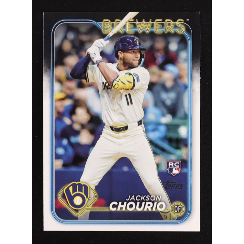 Jackson Chourio 2024 Topps Base Set Photo Variations #698B RC at PristineAuction.com