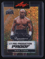 Mike Tyson 2024 Leaf Metal Signature Series Pre-Production Proof #1/1 at PristineAuction.com
