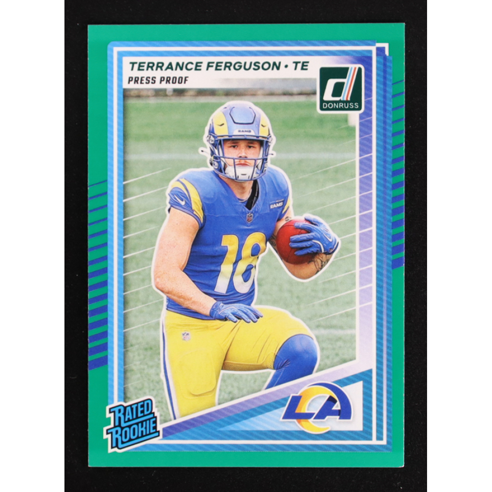 Terrance Ferguson 2025 Donruss Press Proof Green #323 RC at PristineAuction.com