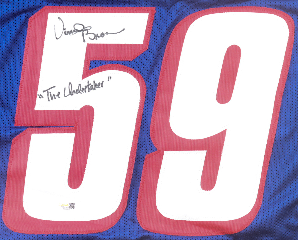 Vincent Brown Signed Jersey Inscribed "'The Undertaker'" (JSA) at PristineAuction.com Vincent Brown Signed Jersey Inscribed "'The Undertaker'" (JSA) at PristineAuction.com