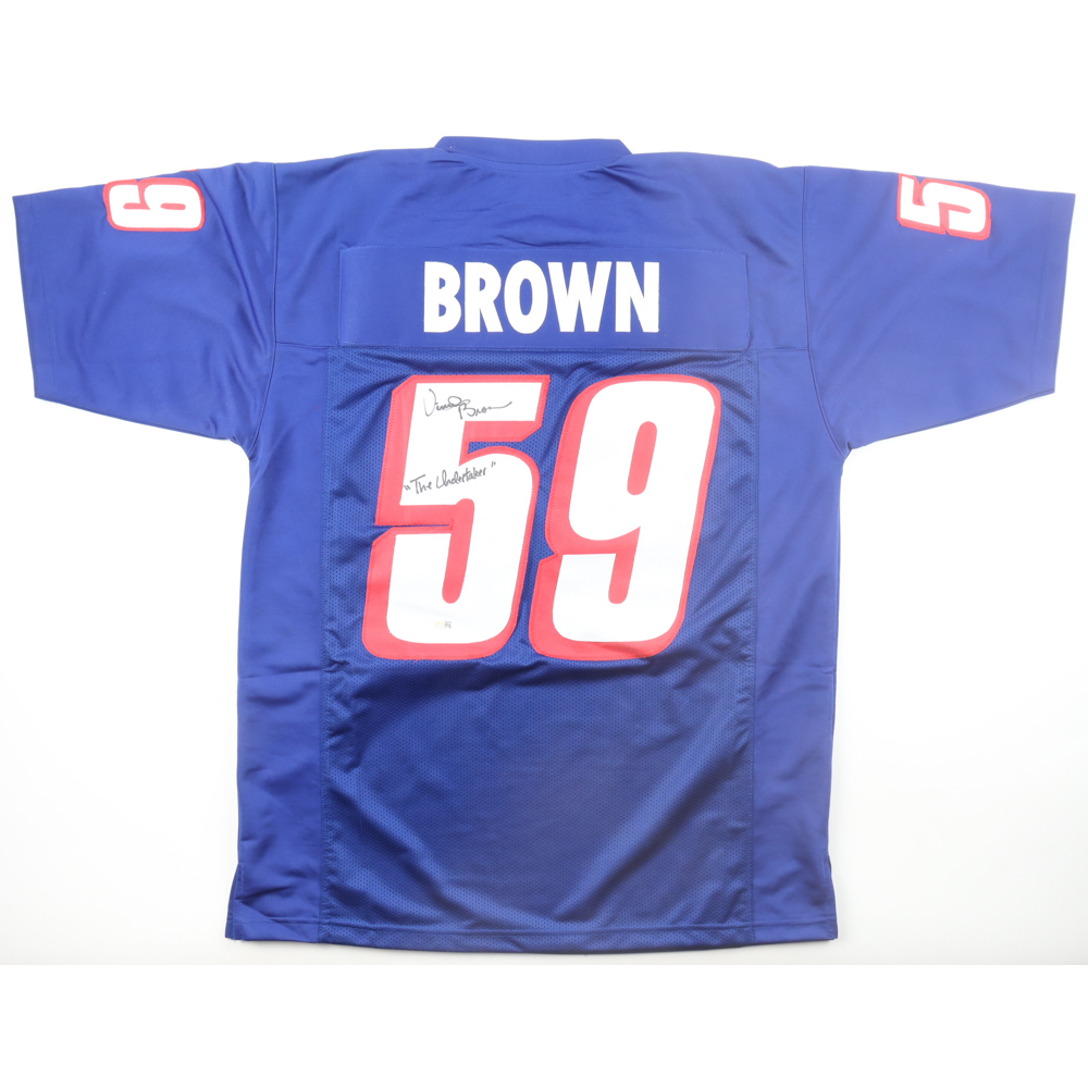 Vincent Brown Signed Jersey Inscribed "'The Undertaker'" (JSA) at PristineAuction.com