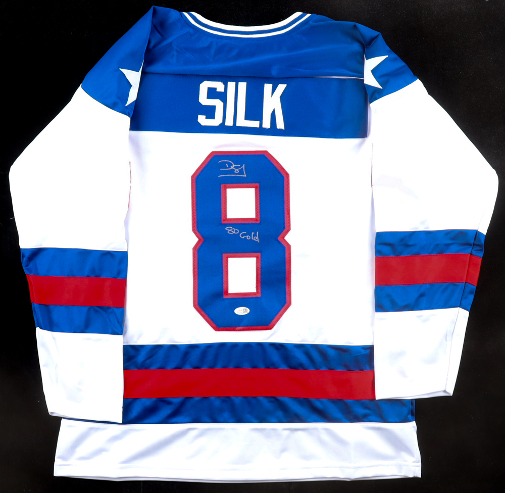 Dave Silk Signed Jersey Inscribed "80 Gold" (JSA) at PristineAuction.com Dave Silk Signed Jersey Inscribed "80 Gold" (JSA) at PristineAuction.com