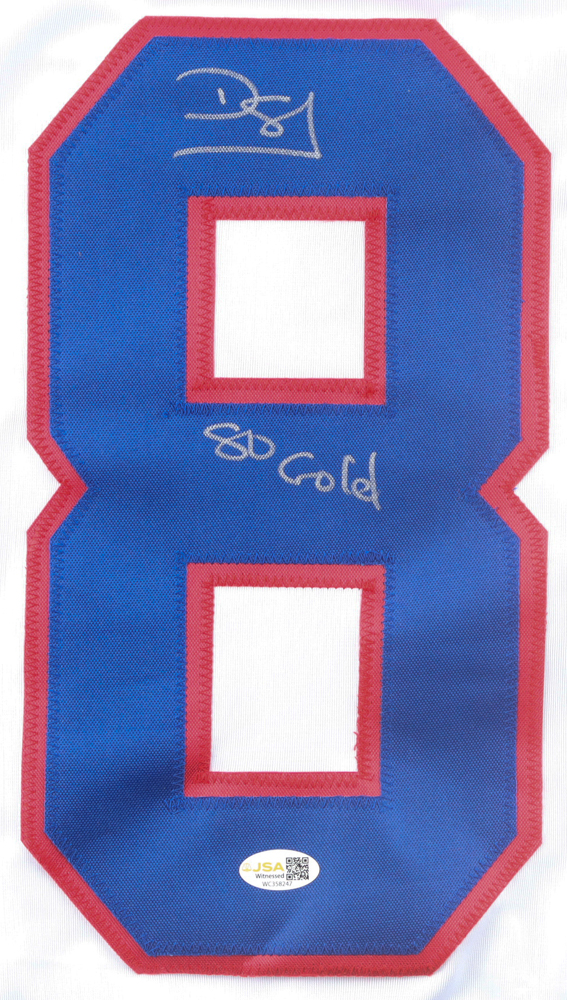 Dave Silk Signed Jersey Inscribed "80 Gold" (JSA) at PristineAuction.com Dave Silk Signed Jersey Inscribed "80 Gold" (JSA) at PristineAuction.com