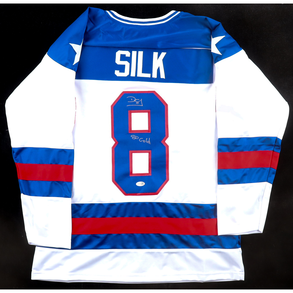 Dave Silk Signed Jersey Inscribed "80 Gold" (JSA) at PristineAuction.com