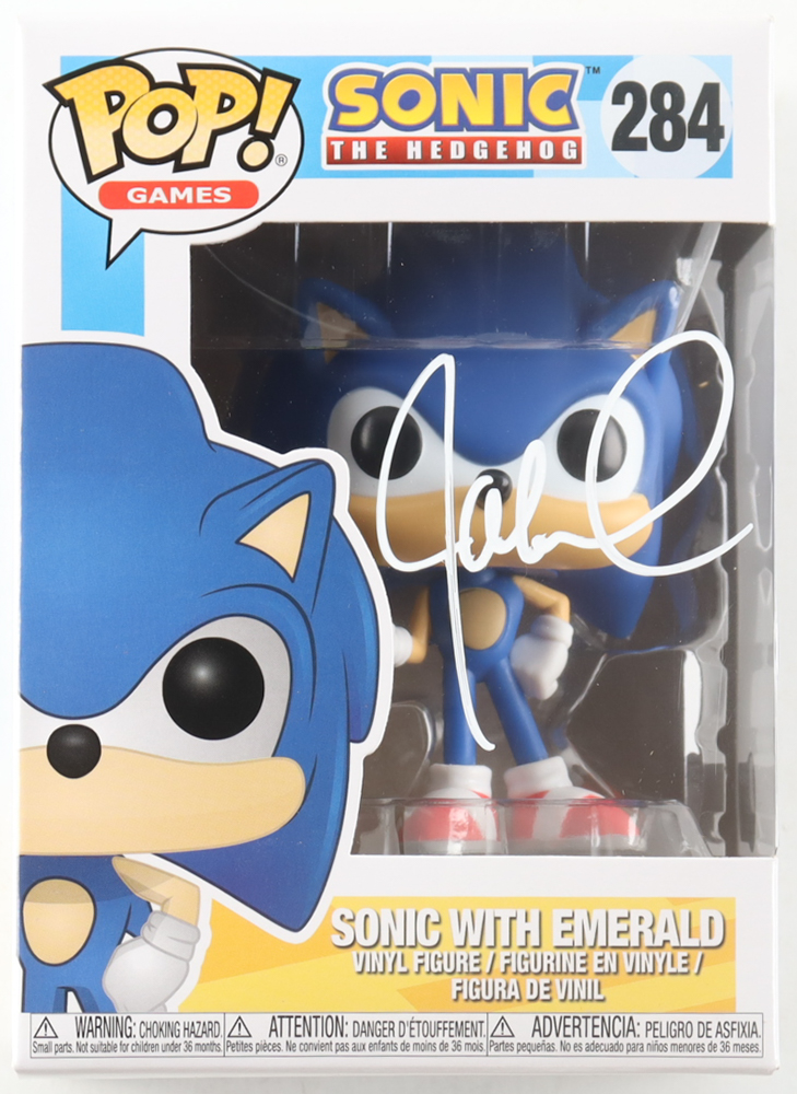 Jaleel White Signed "Sonic The Hedgehog" #284 Sonic with Emerald Funko Pop! Vinyl Figure (Schwartz) at PristineAuction.com Jaleel White Signed "Sonic The Hedgehog" #284 Sonic with Emerald Funko Pop! Vinyl Figure (Schwartz) at PristineAuction.com