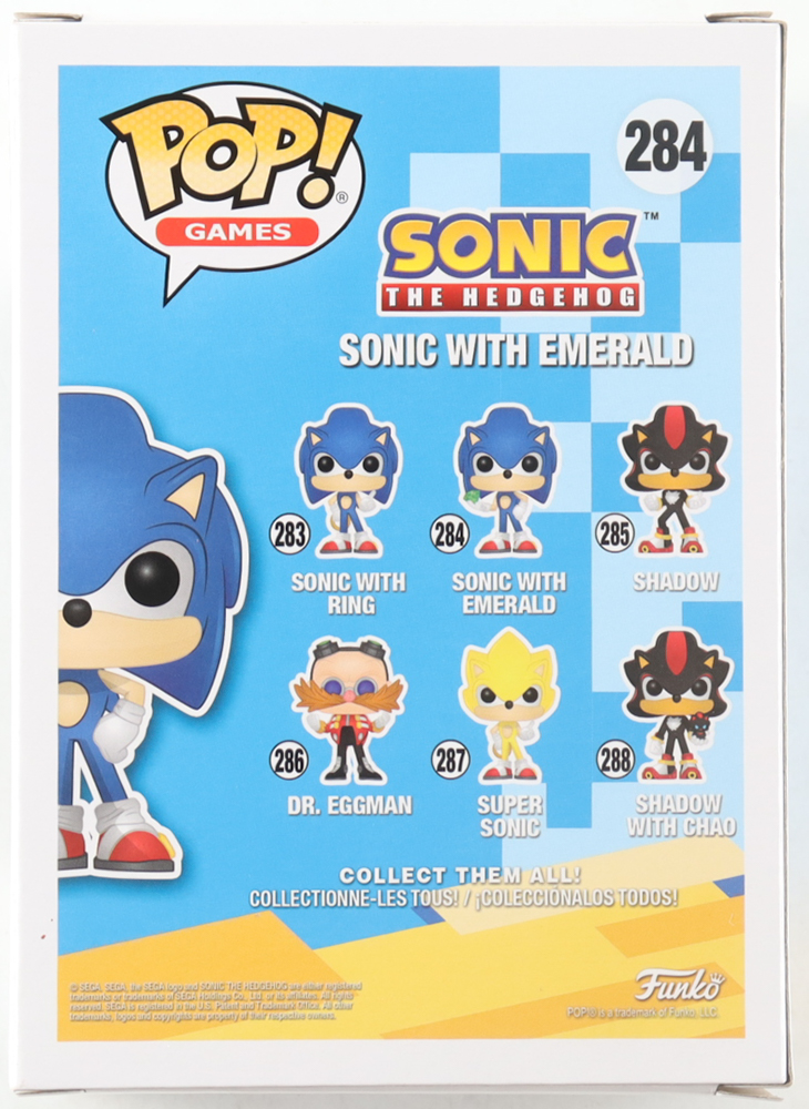 Jaleel White Signed "Sonic The Hedgehog" #284 Sonic with Emerald Funko Pop! Vinyl Figure (Schwartz) at PristineAuction.com Jaleel White Signed "Sonic The Hedgehog" #284 Sonic with Emerald Funko Pop! Vinyl Figure (Schwartz) at PristineAuction.com
