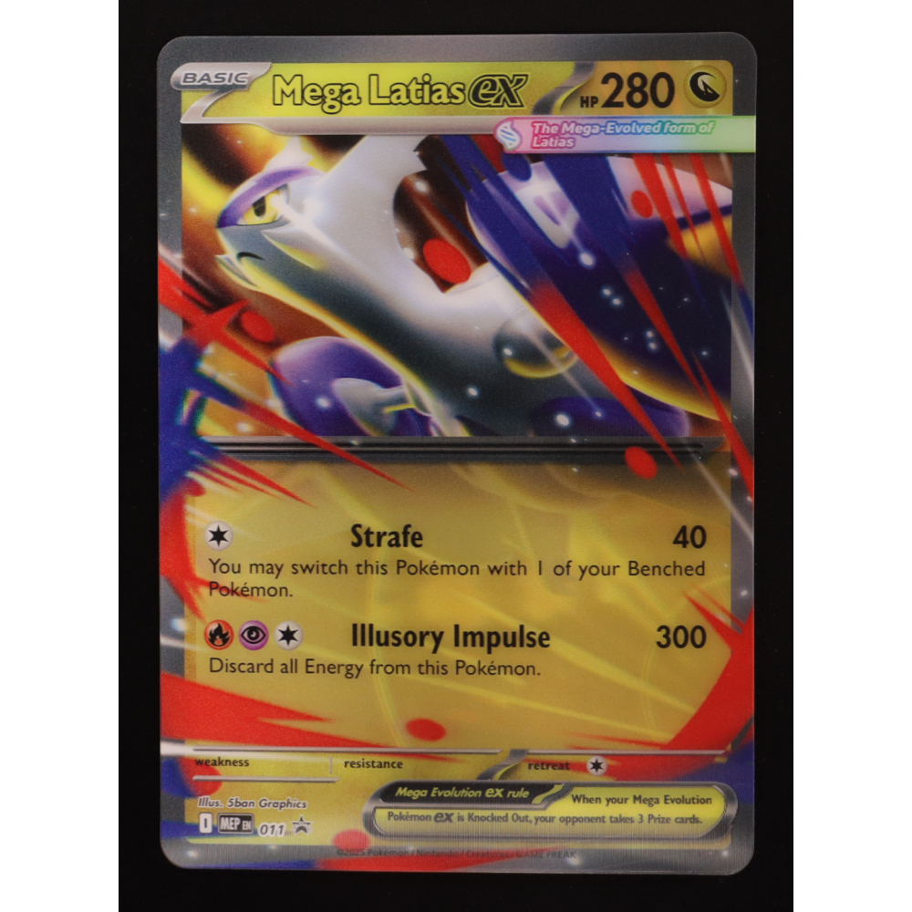 Mega Latias ex 2025 Pokemon TCG Mega Evolution Black Star Promos #011 Jumbo at PristineAuction.com