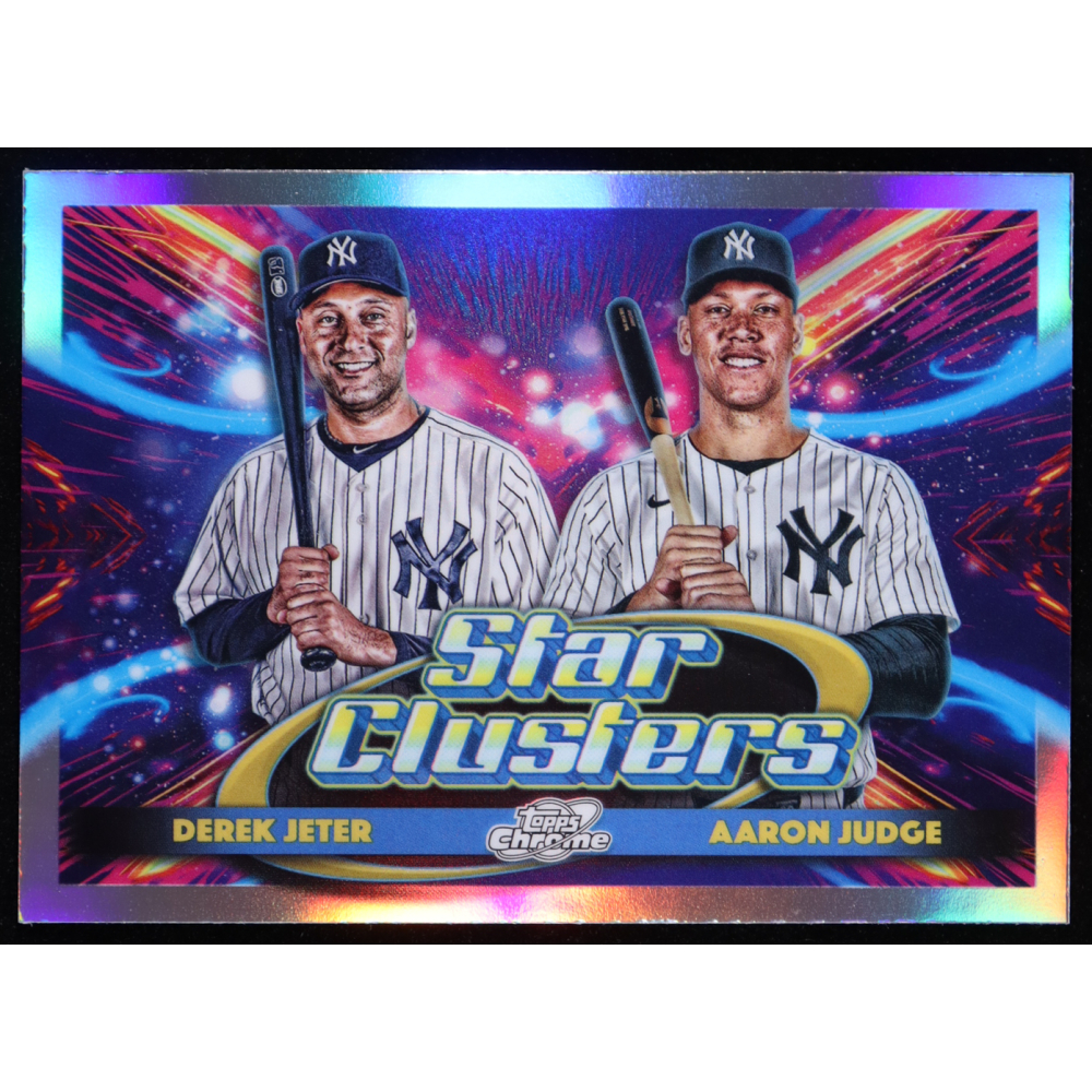 Derek Jeter / Aaron Judge 2025 Topps Cosmic Chrome Dual Star Clusters #DSC1 at PristineAuction.com