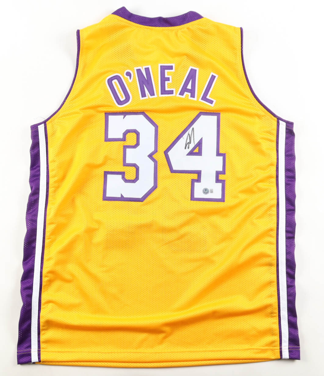Shaquille O'Neal Signed Jersey (Beckett) at PristineAuction.com Shaquille O'Neal Signed Jersey (Beckett) at PristineAuction.com