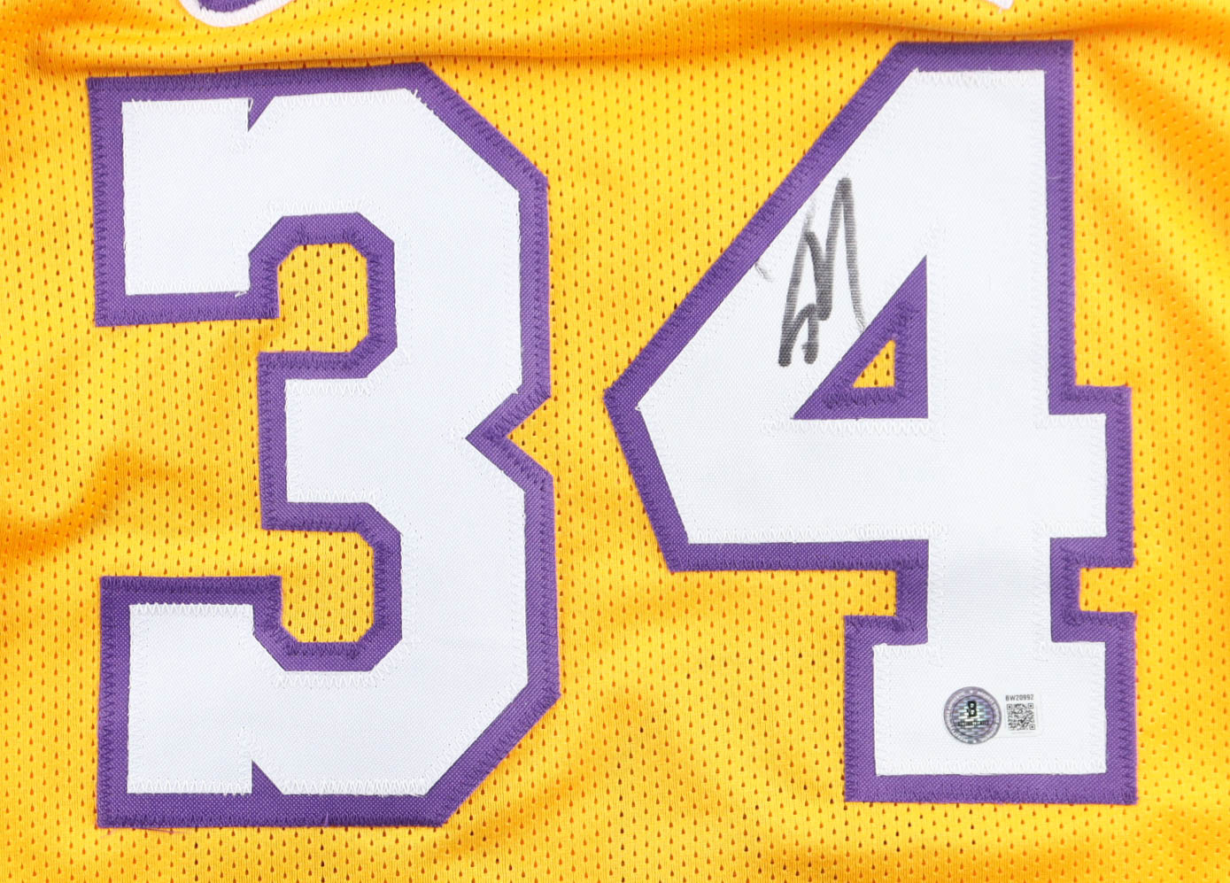 Shaquille O'Neal Signed Jersey (Beckett) at PristineAuction.com Shaquille O'Neal Signed Jersey (Beckett) at PristineAuction.com