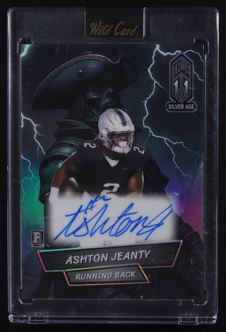 Ashton Jeanty 2025 Wild Card True Silver Age Auto #ACRLSA-AJ-A RC #1/1 at PristineAuction.com Ashton Jeanty 2025 Wild Card True Silver Age Auto #ACRLSA-AJ-A RC #1/1 at PristineAuction.com