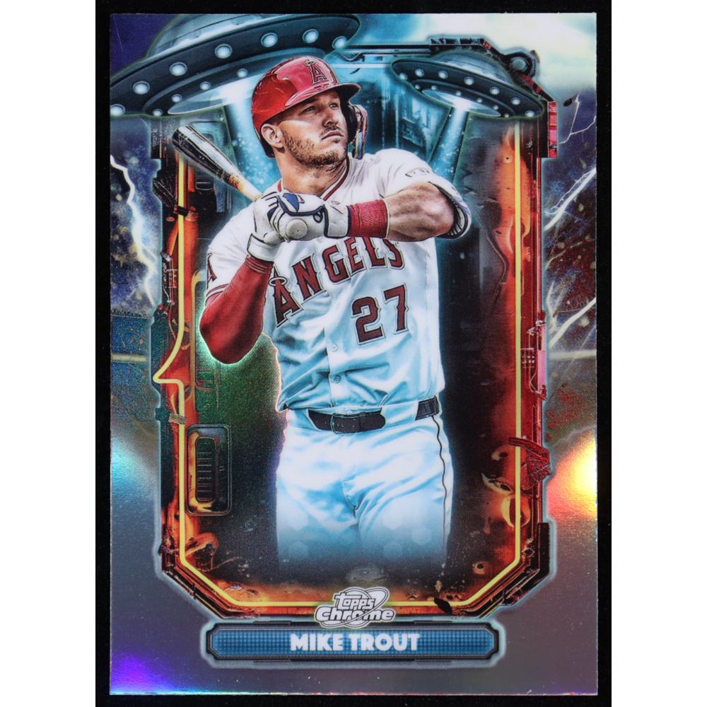 Mike Trout 2025 Topps Cosmic Chrome Extraterrestrial Talent #ET18 at PristineAuction.com