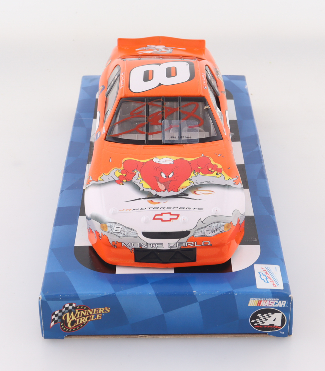Dale Earnhardt Jr. Signed LE NASCAR 2002 #8 Looney Tunes Chevrolet Monte Carlo 1:24 Diecast Car (JR Motorsports) at PristineAuction.com Dale Earnhardt Jr. Signed LE NASCAR 2002 #8 Looney Tunes Chevrolet Monte Carlo 1:24 Diecast Car (JR Motorsports) at PristineAuction.com