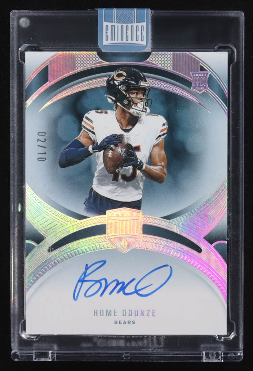 Rome Odunze 2024 Panini Eminence Autographs #22 RC #2/10 at PristineAuction.com Rome Odunze 2024 Panini Eminence Autographs #22 RC #2/10 at PristineAuction.com