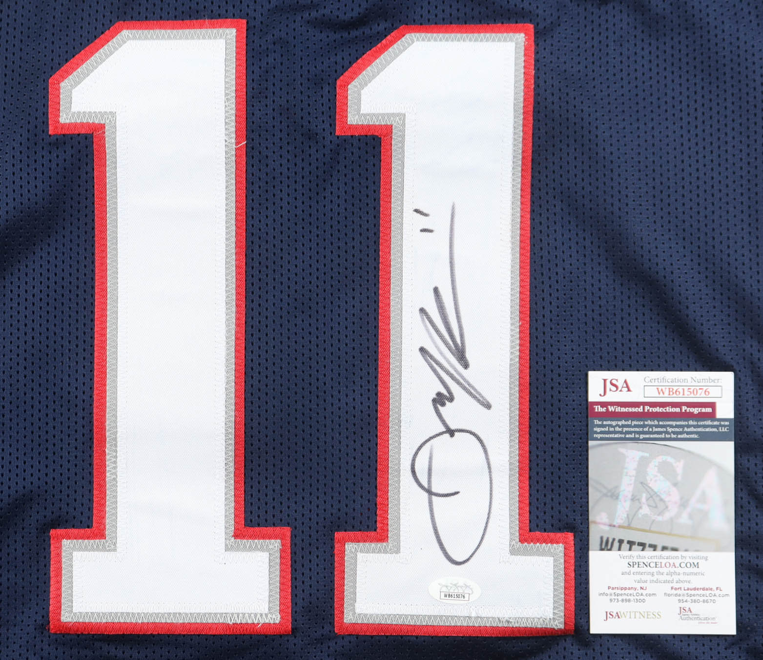 Julian Edelman Signed Jersey (JSA) at PristineAuction.com Julian Edelman Signed Jersey (JSA) at PristineAuction.com