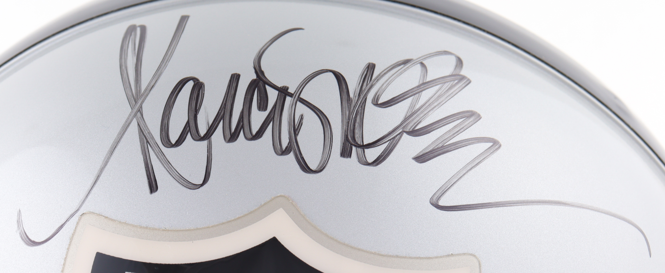 Marcus Allen Signed Raiders Full-Size Authentic On-Field Helmet (Beckett) at PristineAuction.com Marcus Allen Signed Raiders Full-Size Authentic On-Field Helmet (Beckett) at PristineAuction.com