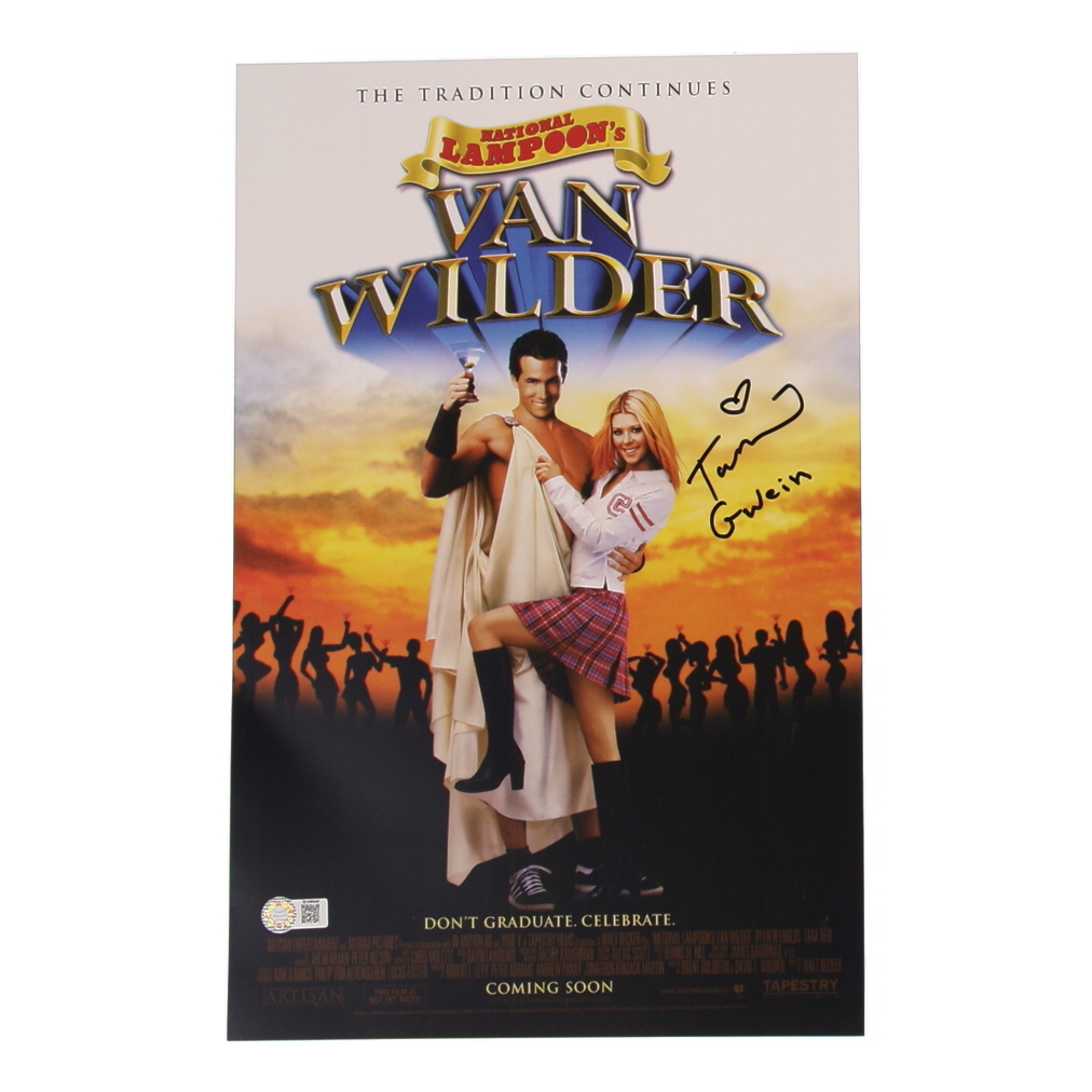 Tara Reid Signed "Van Wilder" 11x17 Movie Poster Inscribed "Gwein" (Schwartz) at PristineAuction.com Tara Reid Signed "Van Wilder" 11x17 Movie Poster Inscribed "Gwein" (Schwartz) at PristineAuction.com