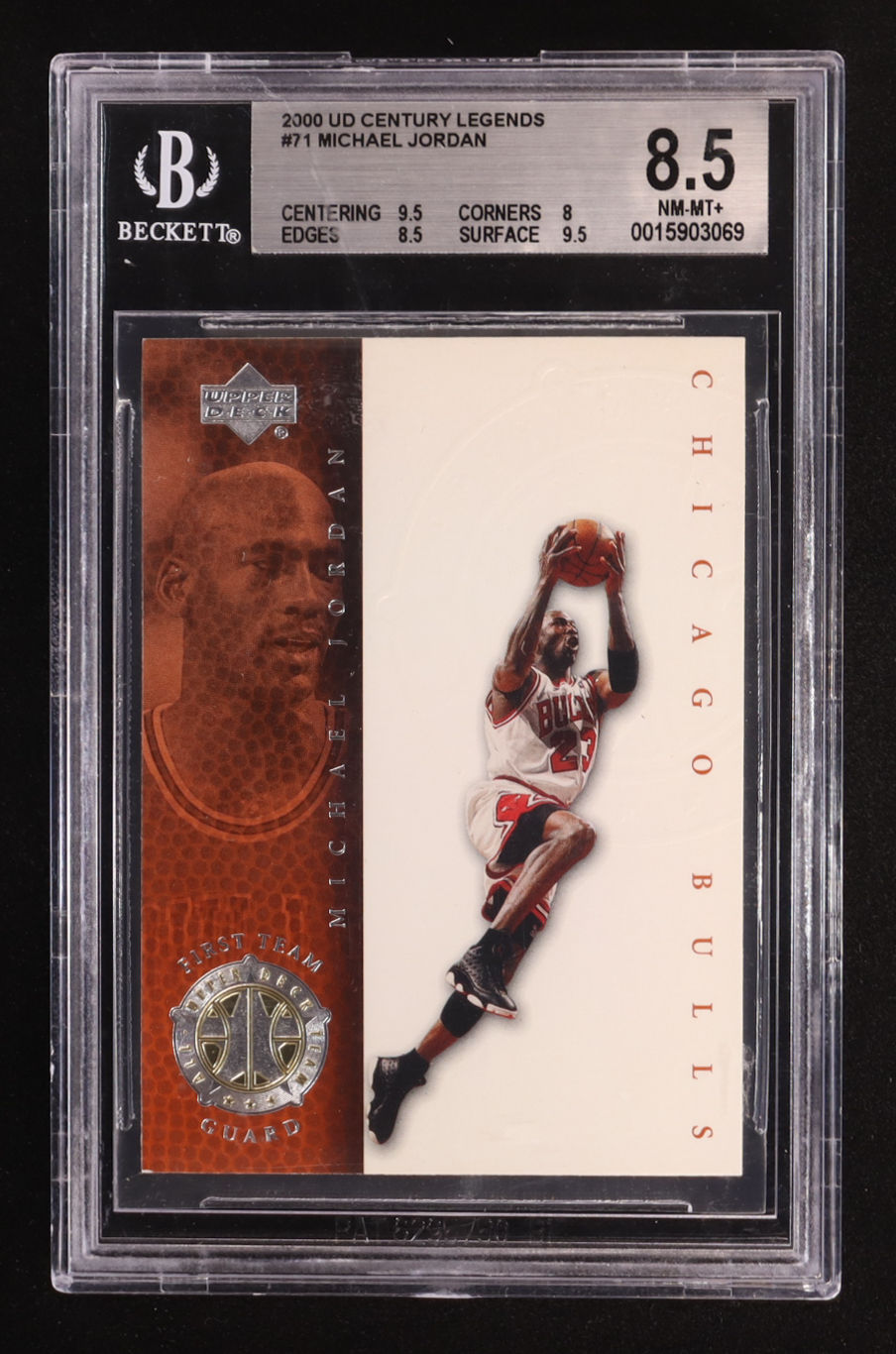 Michael Jordan 2000 Upper Deck Century Legends #71 UDT (BGS 8.5) at PristineAuction.com Michael Jordan 2000 Upper Deck Century Legends #71 UDT (BGS 8.5) at PristineAuction.com