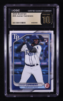 Junior Caminero 2024 Bowman #20 RC (CGC | Pristine Black Label 10) at PristineAuction.com