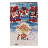 Bitty Schram Signed "A League of Their Own" 11x17 Movie Poster Inscribed "Evelyn" & "There's No Crying in Baseball!" (Schwartz) at PristineAuction.com