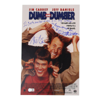 Mike Starr Signed "Dumb & Dumber" 11x17 Movie Poster Inscribed "I'm just a Saleman on my Way to Davenport for a Business Luncheon, Can I Get a Ride?"" (Schwartz) at PristineAuction.com