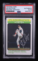 Nolan Ryan Signed 2022 Topps Heritage Baseball Flashbacks #BF1 (PSA Encapsulated) at PristineAuction.com